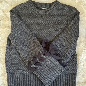 Club Monaco Knit Sweater with Ribbon Detail